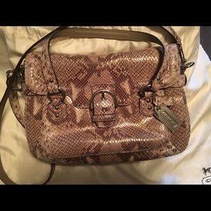 Coach Snakeskin Handbag